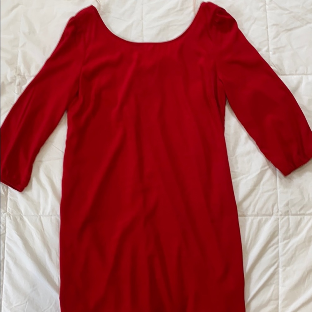 Large Hello Miss Red Shift Dress